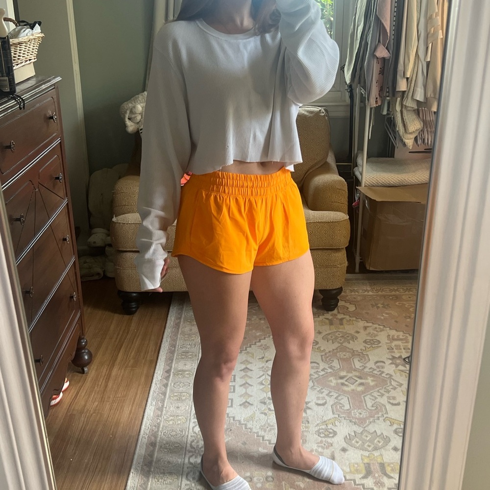 Aerie Hot Stuff Orange Shorts